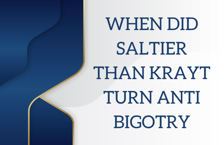 when did saltier than krayt turn anti bigotry